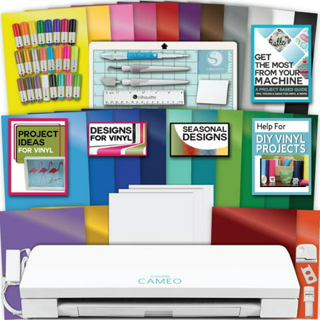 Silhouette Cameo 3 Machine Bundle 28 Oracal Vinyl With Transfer Paper Tools