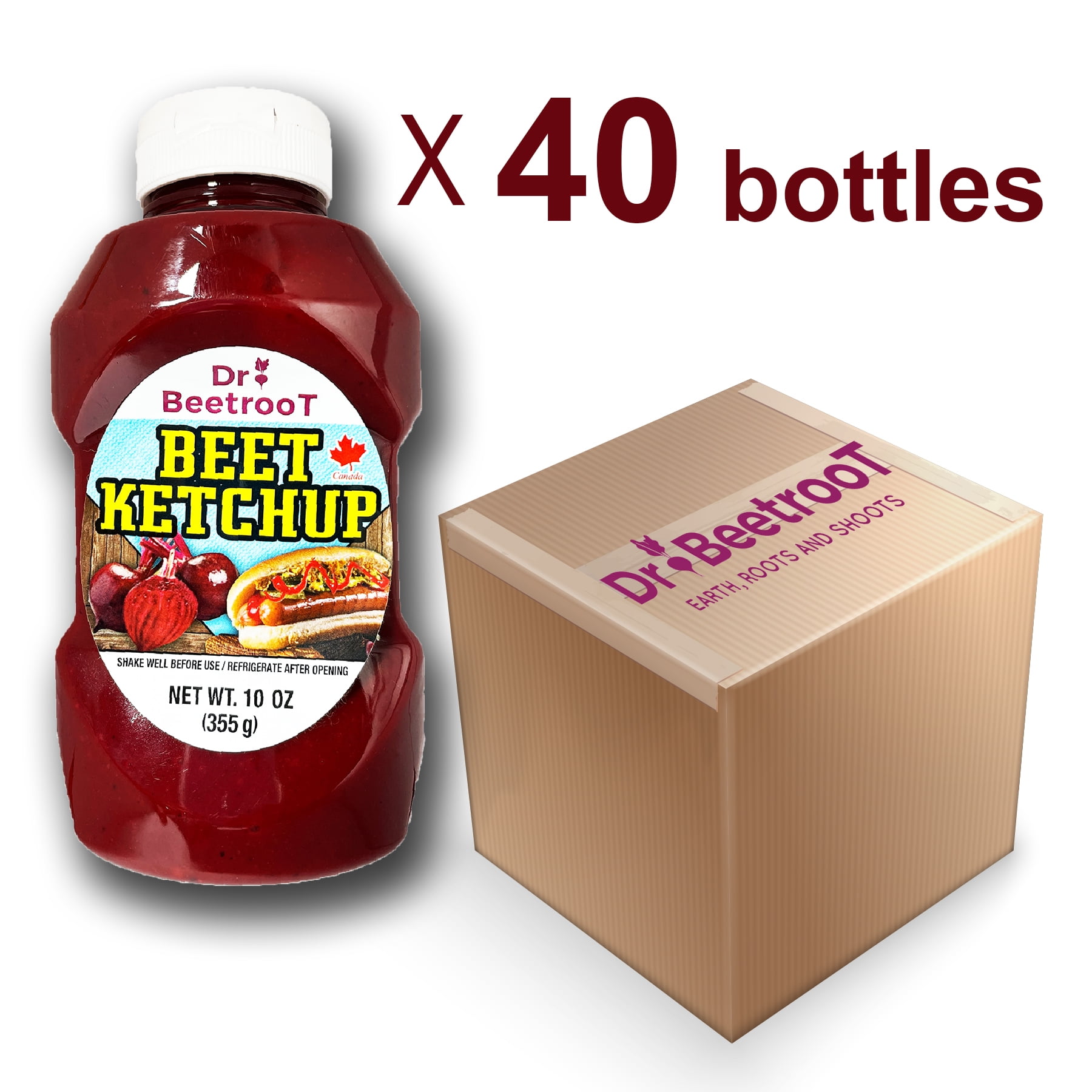BEET KETCHUP 10 oz X 40 Btls.
