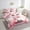 Pink Black, variant on Erosebridal Kawaii Fox Bedding Sets Twin Size,Love Heart Bow Comforter Sets with Sheets,Ultra Soft Reversible Bed in a Bag Twin size,Lines Decor,7pcs