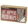 thumbnail image 1 of Primitives by Kathy Life Happens Pizza Helps Home DÃ©cor Gift Set, 1 of 4