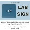 thumbnail image 6 of ADA CENTRAL SIGNS - 6" X6" Lab Sign- ADA Compliant Tactile Graphics Grade 2 Braille Text Acrylic Wall Signs - Authorized Access, Laboratory Hazardous Safety Door sign for Schools, Hospitals, Clinics, 6 of 7