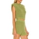 thumbnail image 4 of Txlixc Traje de 2 piezas para mujeres, chaqueta de punto sin mangas de cuello redondo de color sólido + pantalones Txlixc moda, 4 of 4