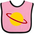 thumbnail image 3 of Inktastic Cute Saturn Boys or Girls Baby Bib, 3 of 4