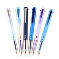 thumbnail image 2 of BiFandian 6 Count Retractable Gel Ink Pen, Fine Point Ballpoint Pen with 3 Colors in One, Multicolor Rolling Ball Pen Set, 2 of 8