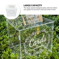 thumbnail image 3 of Acrylic Wedding Card Box DIY Envelop Card Box Money Storage Box Wedding Supply, 3 of 8