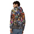 thumbnail image 4 of Zufioo Motif Roblox Chandail à Capuchon à Fermeture à Glissière Premium pour Hommes, Chandail en Molleton Doux, Veste Respirante et Évacuant l'Humidité-Moyen, 4 of 5