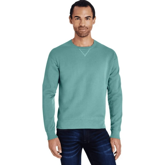 Hanes Comfortwash Garment Dyed Fleece Sweatshirt GDH400 Unisex Moss M