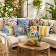thumbnail image 5 of HONEY HOME 18 in x 18 in Modern Outdoor Bamboo Leaf Throw Pillows, WaterProof Removable Cover (2 Count), 5 of 7