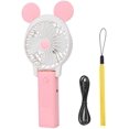thumbnail image 1 of Mini ventilador portátil USB recargable ventilador de mano refrigeración ventilador de escritorio silencioso ventilador de bolsillo plegable para viajes al aire libre estudiante 2 velocidades ajustable, 1 of 4