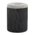 thumbnail image 1 of Estuche para gafas con forro, organizador de silicona para guardar gafas. Peluche negro gris, 1 of 9