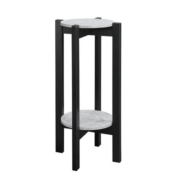 Pemberly Row Deluxe Plant Stand in Black