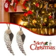 thumbnail image 4 of Ounissouiy Árbol de Navidad, ala de Ángel, diseño de escena de Metal cálido para el hogar, colgante DIY, decoración colgante, colgante de Kits de decoración para fiestas Tipo 2, 4 of 6