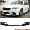 Ikon Motorsports Compatible with 12-16 BMW F10 5-Series M5 Only 3D Style Front Bumper Lip - Carbon Fiber CF