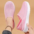 thumbnail image 2 of Rokment Womens Mens Walking Mules Tennis Shoes Unisex Lightweight Breathable Mesh Two-Ways Convertible Backless Half Slippers Sandals Pink Size 8.5, 2 of 7