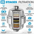 Shower Head Filter for Hard Water 20 Stage 5 Replacement Cartridges