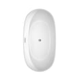 thumbnail image 5 of Rebecca 60 Inch Freestanding Bathtub in White with Polished Chrome Trim and Floor Mounted Faucet in Brushed Gold, 5 of 7