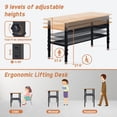 thumbnail image 3 of NETAJE 48" Heavy-Duty Adjustable Work Table 2000 lb Load Capacity w/ Foot Pads, Partition for Garage, Workshop, Office, Home, Workstation, 3 of 8