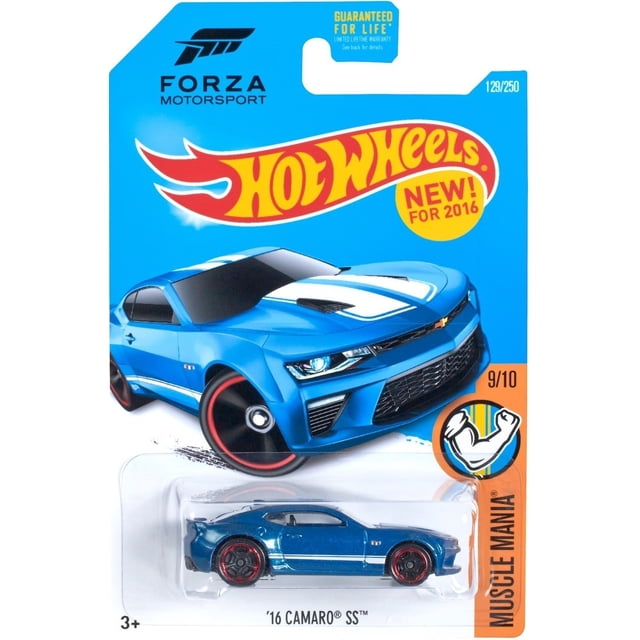 Coleccionable Hot Wheels Auto de Juguete Camaro SS '16 Muscle Mania 1:64