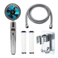 thumbnail image 1 of Portable High Pressure Filter Shower Head, with Spare Hose, Stand and Spare Cotton, Water Saving Vortex Shower Head with Pause Switch Detachable Prope, 1 of 5