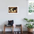 thumbnail image 3 of Art.com Vintage World Map Art Print by ilolab, White Frame Wall Art, 29" x 21", 3 of 5
