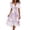White, variant on Summer Dresses for Women Deep V Neck Short Sleeve Summer Sundress Tie Waist A-Line Ruffle Hem Flowy Sundress