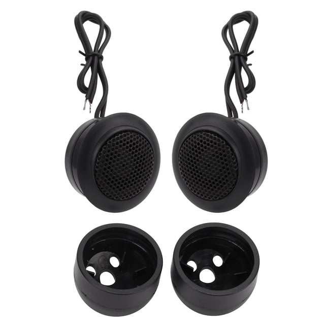 2 unids/set altavoces de tweeter de cúpula para coche 35-150W respuesta de alta frecuencia negro Universal para sistema de Audio automático Jadeshay A