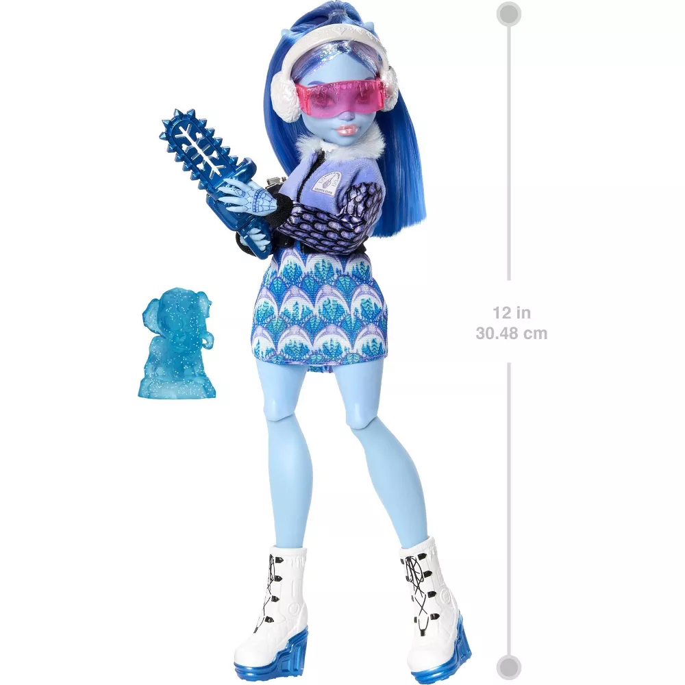 Monster High Fearbook Abbey Bominable Fashion Doll with Jacket, Yearbook, and Art Club Accessories