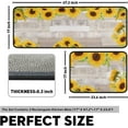 thumbnail image 5 of Sunflower Kitchen Rugs and Mats Set of 2 Pieces Washable Non-Slip Backing Anti Fatigue Kitchen Mat Microfiber Kitchen Runner Rugs for Home Kitchen 17"x47.2"+17"x23.6", 5 of 5