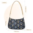 thumbnail image 3 of FORMRS Womens Shoulder Bag with Chain Strap Clutch Purse Cute Tote Handbag, Elegance Art Pattern, 3 of 7