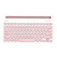 thumbnail image 2 of Teclado CUTICAT teclado bluetooth para Múltiples Dispositivos 76 Teclas Tableta Computadora Portátil PC Teléfono Inteligente Rosado, 2 of 7