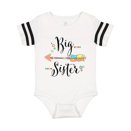 

Inktastic Big Sister- dots and arrow Gift Baby Girl Bodysuit