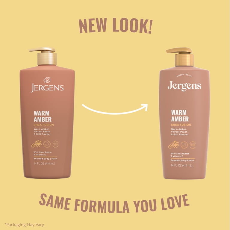 Jergens Shea Fusion Warm Amber Body Lotion, 14 fl oz photo 2