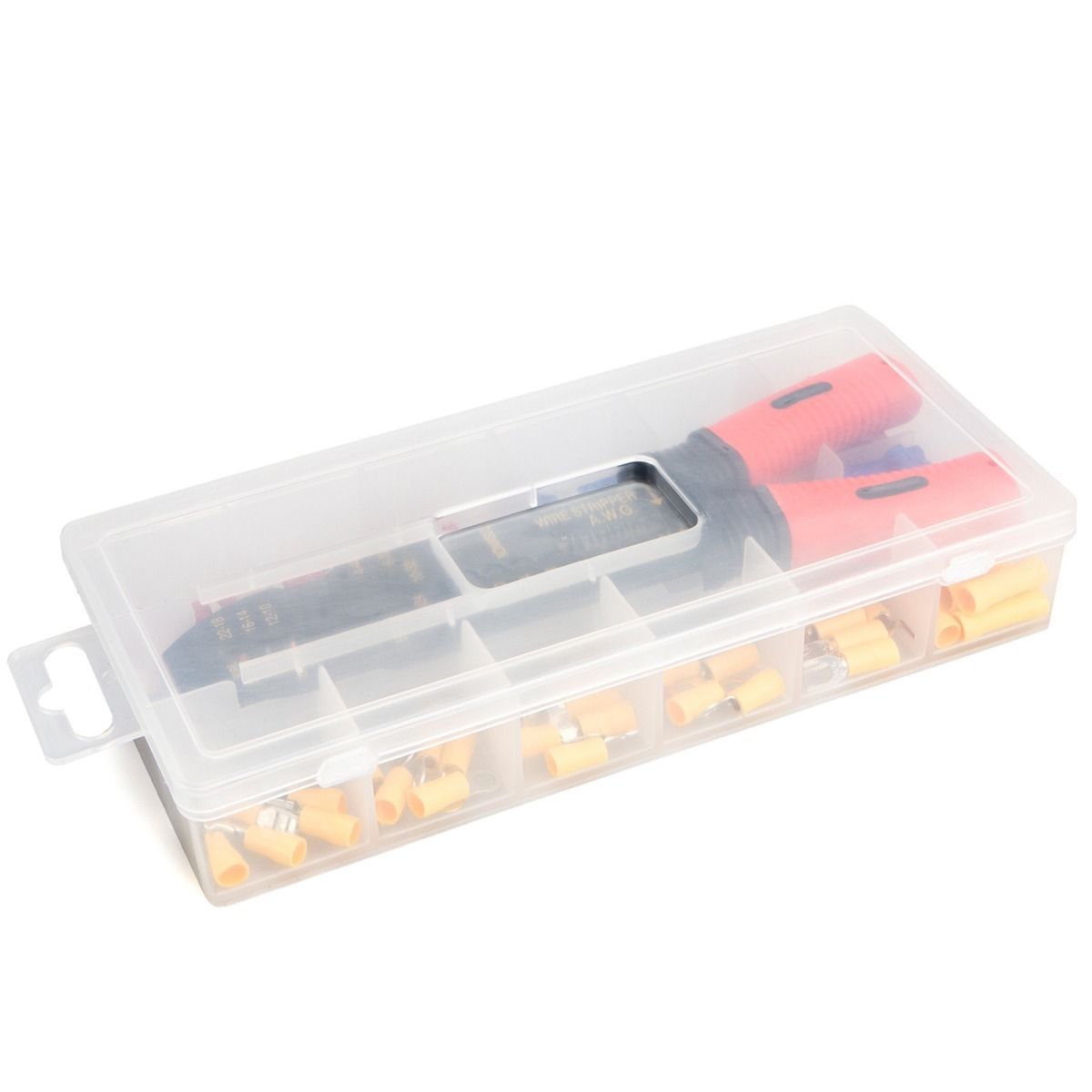 175PC Solderless Terminal Connectors Pliers Wire Stripper