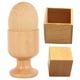 thumbnail image 1 of 2 juegos de juguetes de coordinación mano-ojo, huevo y huevera, caja de madera y bloque cuadrado., 1 of 7