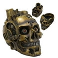 thumbnail image 1 of Ebros Steampunk Skull Decorative Box Skull Bowl Jewelry Trinket Storage Stash, 1 of 7
