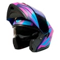 thumbnail image 4 of Casco Moto Abatible Certificado Liberty Azul Rosa Talla XL 2W, 4 of 4
