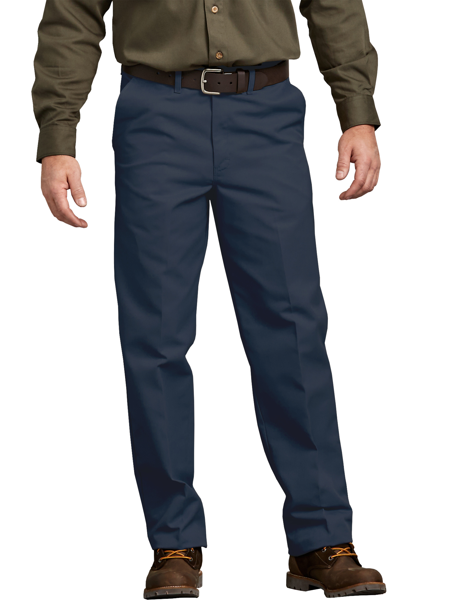 Genuine Dickies - Men's Flat Front Comfort Waist Pants - Walmart.com