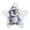 Penguin Holding Candy Cane, variant on Star Shape LED Night Light with Auto Sensor Plug in Nightlights for Home Decor Penguin Holding Candy Cane