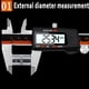 thumbnail image 3 of Calibrador Vernier digital LCD de 150 mm para dimensiones precisas Herramienta de medición precisa, 3 of 7