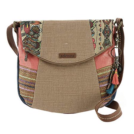 Sakroots Women S Artist Circle Foldover Crossbody Camel Spirit Desert Patched Crossbody Bag Walmart Canada