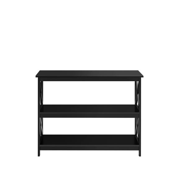 Television Stands for Living Room, 3 Tier Entertainment Center with Storage Shelves, TV Stand for 45 Inch TV, Black