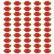 thumbnail image 1 of Uxcell 0.6'' Mini Flores de Rosa de Tela de Satén Rojo Adornos Rosetas Aplicaciones 250 Pcs, 1 of 6