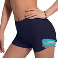 thumbnail image 4 of Xdegoge Womens Board Shorts High Waisted Boyshorts Swim Bottoms Smooth Quick Dry Fabric Solid Pattern Flattering Modest Water Sports Wear, 4 of 5