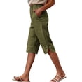 thumbnail image 2 of Gamivast Capri Pants for Women Elastic Waist Lightweight Casual Cropped Pants Loose Fit Summer Lounge Travel Pants with Pockets Breathable, 2 of 8