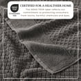 thumbnail image 2 of Great Bay Home Quick Dry Diamond Waffle 6 Piece Hand Towel Set, Dark Grey, 2 of 7