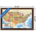 thumbnail image 2 of Map - USA Wall Poster, 22.375" x 34" Framed, 2 of 4