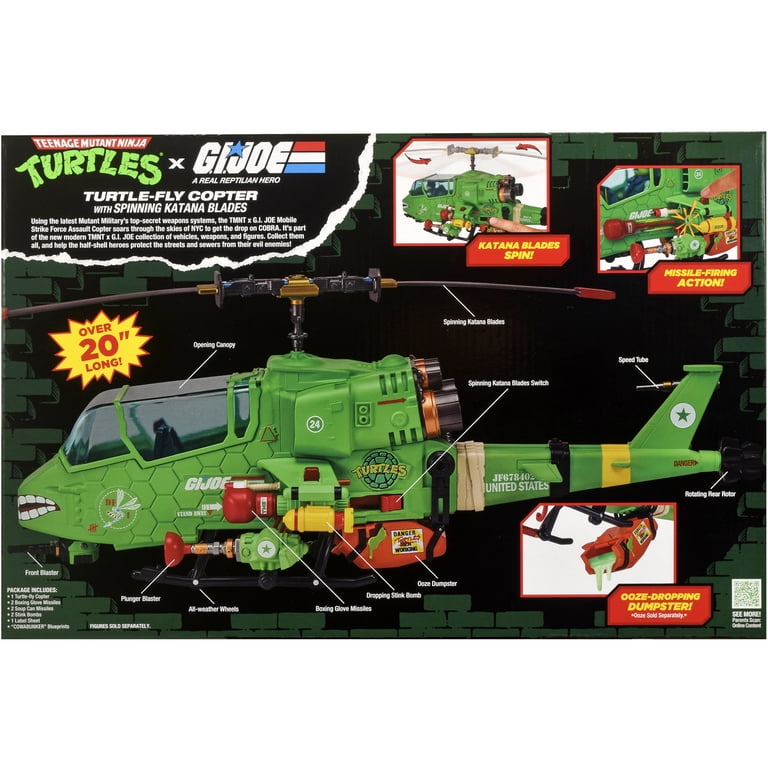 G.I. Joe ★ ヘリコプターセット 限定ランチボックス付き Teenage Mutant Ninja Turtles x G.I. JOE: Turtle-Fly Copter