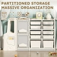 thumbnail image 3 of Wohh Toy Storage Rack,Children's Storage Rack,Floor to Ceiling Picture Book and Building Block Storage Cabinet,Large Capacity Plastic Toy Sorting Basket, 3 of 7
