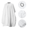 thumbnail image 3 of Unique Bargains 1 Pc Waterproof Solid Color Hair Cut Barber Cape for Hair Cut White 1 Pc, 3 of 6