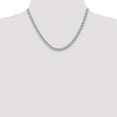 thumbnail image 2 of 14K White Gold chain Curb 18 in 5.25 mm WG 5.25mm Semi-Solid Link, 2 of 5